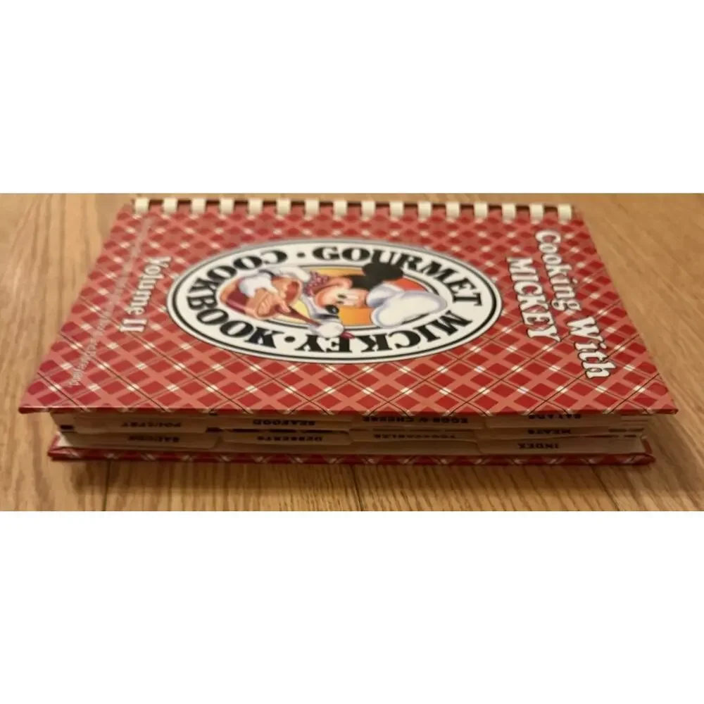Vintage DISNEY Cooking with Mickey Mouse Gourmet COOKBOOK Vol II Park Recipes